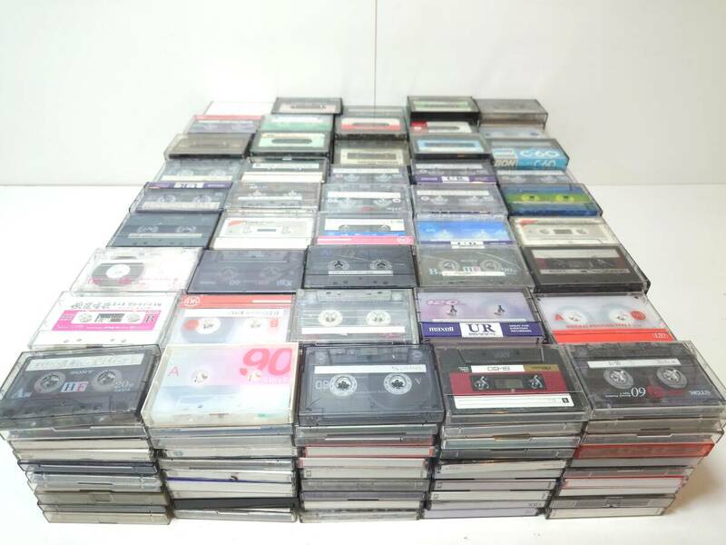 E160 ③ 録音済み 450本 カセットテープ まとめ 大量 テープ カセット ジャンク レトロ 当時物 オーディオ