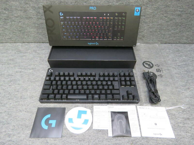 ●ロジクール G PRO G-PKB-002 ゲーミングキーボード 青軸 10キーレス【USED】