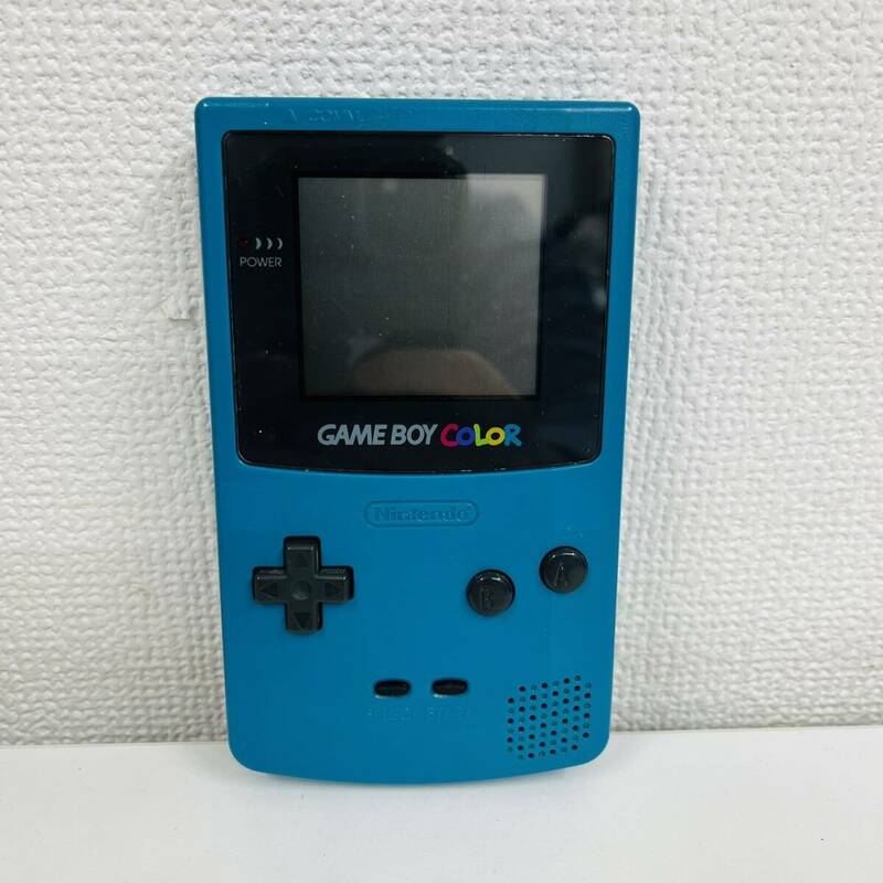【TK‐13482IM】1円 ～ Nintendo GAME BOY COLOR CGB-001 ゲームボーイカラー ブルー コレクション ゲーム 動作未確認