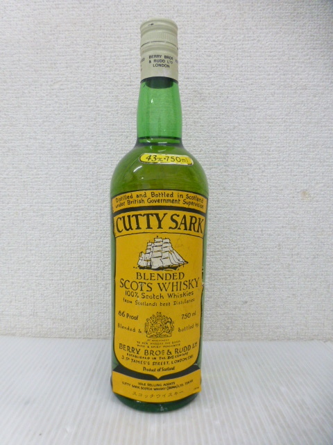 【35651】◆未開栓 ウイスキー CUTTY SARK/カティサーク スコッチ 750ml 43%◆
