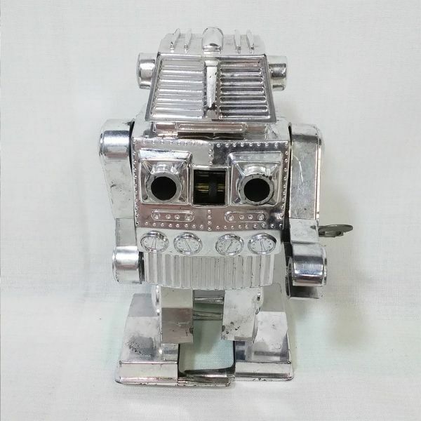 04571 【中古】 トープレのゼンマイ ミサイル ロボット 本体のみ ミサイル欠品 東京プレイシング商会 TPS MISSILE ROBOT