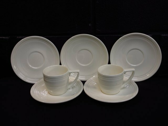 m4474 未使用保管品　WEDGWOOD　JASPER CONRAN　コラボ　ジャスパー×コンラン　デミタスカップ＆ソーサー　エスプレッソコーヒー