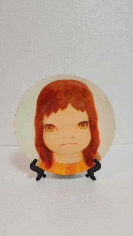 【模写】奈良美智 Yoshitomo Nara Ceramic 飾り皿 PLATE Diam. 20CM #31