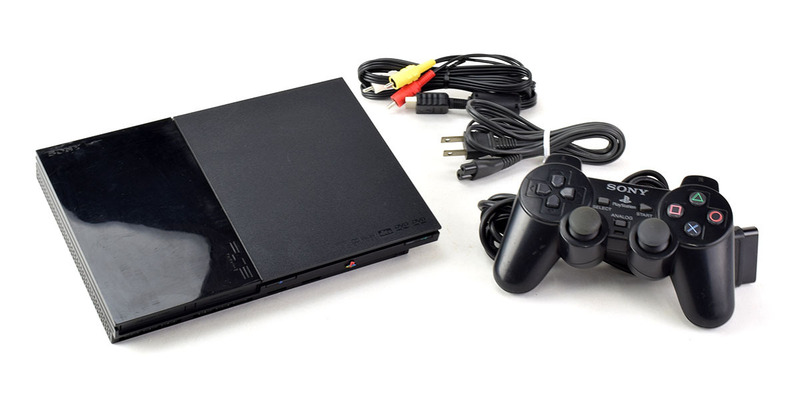 【中古】 PS2 チャコールブラック SCPH-90000CB 本体 コントローラー（色ランダム） ケーブル付 PlayStation2