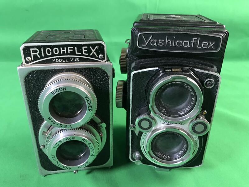 1,000円売切■ 動作未確認 RICOHFLEX MODEL VIIS YASHICAFLEX 二眼レフカメラ 2点 セット おまとめ okoy-2667049-257★N1280