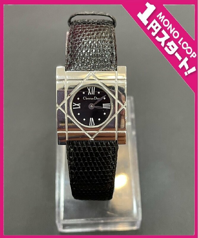 【5AT明05013D】★1円スタート★腕時計★wristwatch★Christian Dior★クリスチャンディオール★D82-100★レディース★クールカレ★