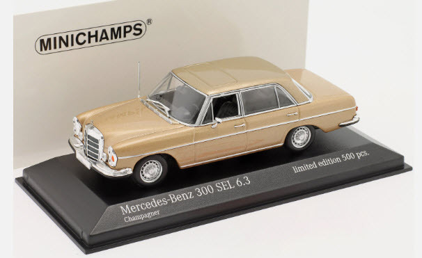 ミニチャンプス PMA 1/43 メルセデス ベンツ 300 SEL 6.3 (W109) 1968 ゴールドメタリック Mercedes-Benz 特注品