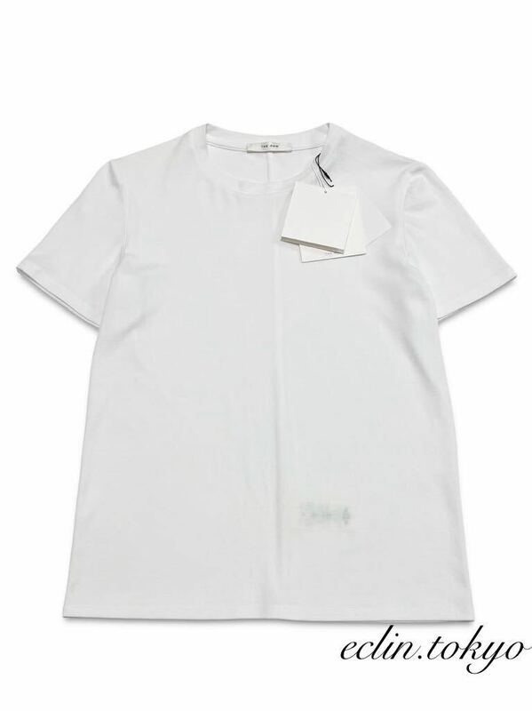 【E4179】未使用タグ付！THE ROW ザロウ《大人気の使い回し◎デザイン》Wesler cotton Tshirt 白 Tシャツ XS 最高の着心地と抜群シルエット