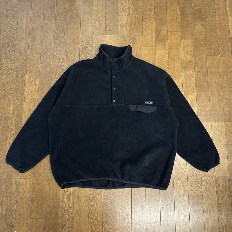 Patagonia パタゴニア フリース スナップT プルオーバー ブラック U.S.A XXLサイズ