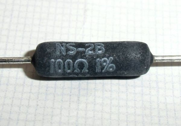 [単品] NS-2B 100Ω Vishay Dale 無誘導巻線抵抗