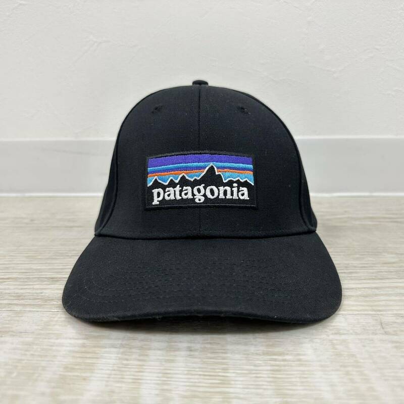定番 patagonia パタゴニア P-6 Logo Roger That Hat P-6 ロゴ ラジャー ザット ハット CAP キャップ 帽子38132 BLACK ブラック 系 FREE