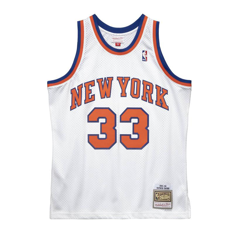 【新品】ミッチェル アンド ネス XLサイズ ニューヨーク・ニックス パトリック・ユーイング MITCHELL&NESS バスケットボールゲームシャツ 