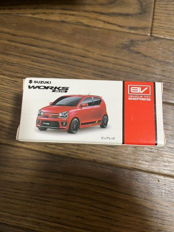 未開封　ブレイク プルバックカー　スズキ　ALTO WORKS SUZUKI アルトワークス　BV ピュアレッド　ミニカー　赤　レッド