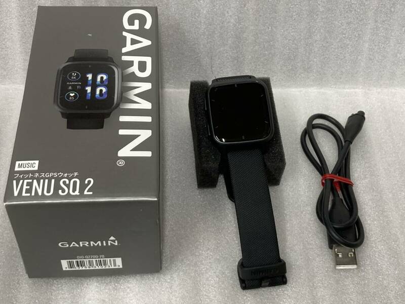 ■GARMIN■健康サポート/スマートウォッチ■Venu Sq2/music■中古■　★即決★