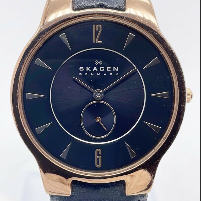 【66506】スカーゲン　SKAGEN　ボーイズ腕時計　J433LRLB　SS　革　QZ