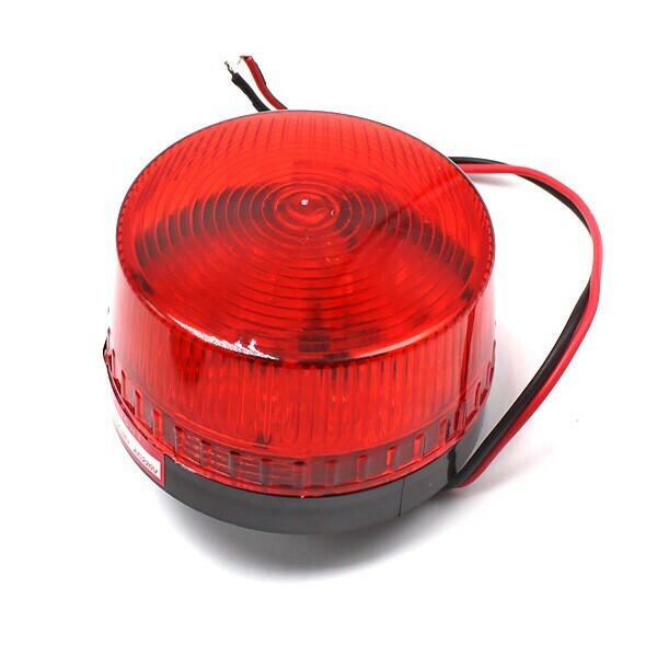 LED 点滅灯 AC100V 赤 レッド パトランプ 警告灯 非常灯 ランプ ストロボ 防犯灯 工事灯