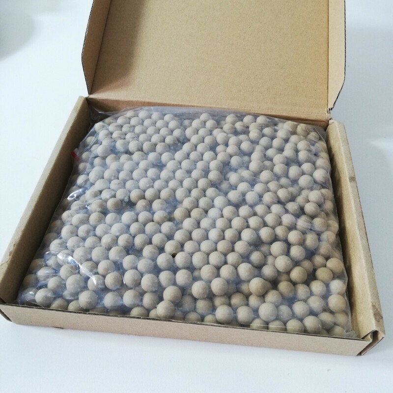 1000個入 スリングショット 10mm クレイ ボール 練習 威嚇用 粘土 球 弾 ゴム パチンコ SLG-03 未使用品 現状品