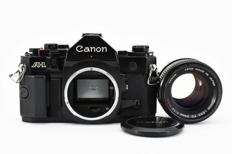 【良級】Canon A-1 + FD 50mm F1.4 S.S.C. MF一眼レフ フイルムカメラ 標準レンズ #209