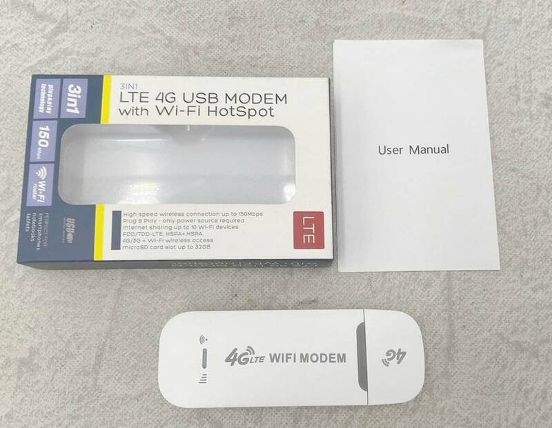 ◇ルーター◆LTE 4G USB MODEM with Wi-Fi HotSpot USB型 モバイル ルーター 