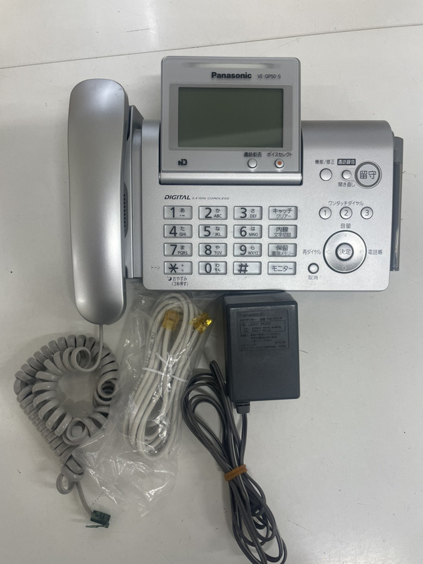 電話機 VE-GP50-S パナソニック(Panasonic) シルバー VE-GP50DL-S親機【即決可能】【動作品】