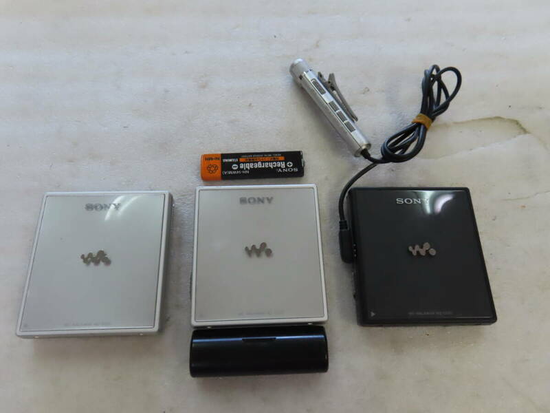 ♪ジャンク　SONY MD プレーヤー　MD Walkman×3個　　MZ-E620 ④