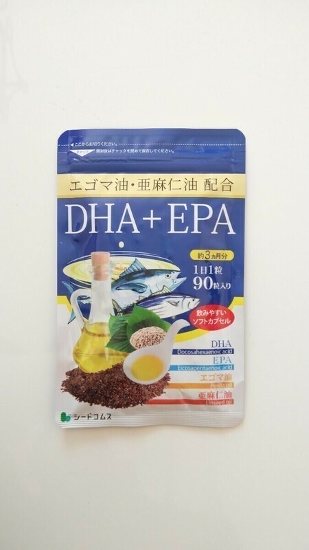 新品 約３ヶ月分 エゴマ油 亜麻仁油 DHA＆EPA シードコムス サプリメント seed coms まとめて取引（同梱）不可