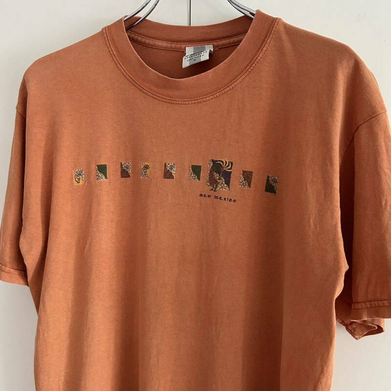 90s y2k NEW MEXICO USA製 スーベニア Tシャツ M オレンジ 古着 ヴィンテージ
