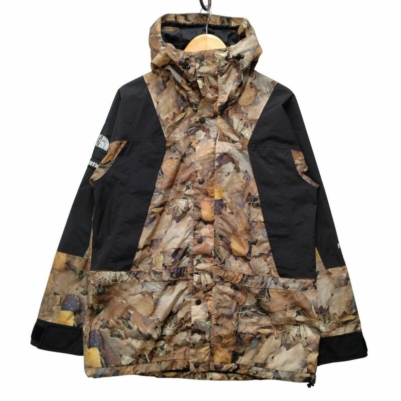 SUPREME×THE NORTH FACE 16AW NP51601I LEAVES MOUNTAIN LIGHT JACKET マウンテンライトジャケット 木の葉柄 M 正規品 / 34174