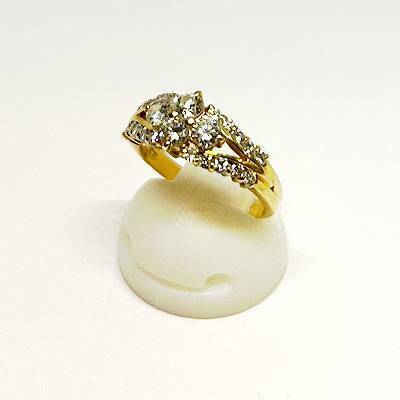 【15-26】K18 ダイヤモンド1.00ct 指輪 8.5号【菊地質店】