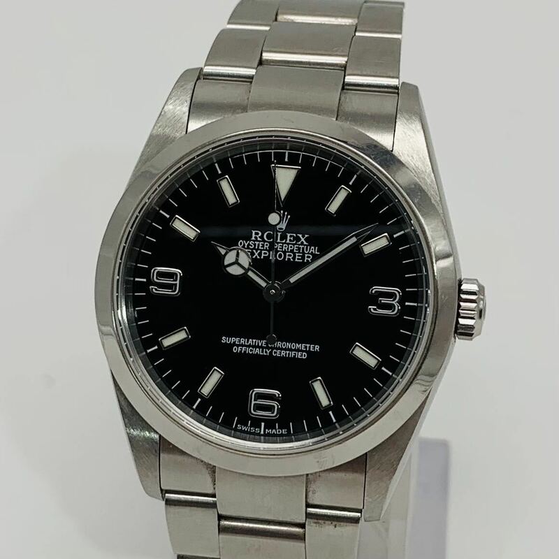 ■【売り切り】ROLEX（ロレックス）メンズ腕時計 エクスプローラー1 114270 Y番 黒文字盤 