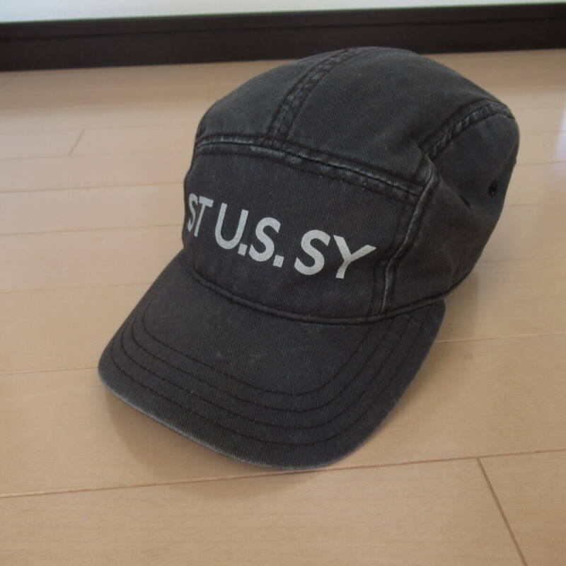 ★即決送込★レア US ARMY パロ OLD STUSSY CAP キャップ 帽子 オールド oldstussy ステューシー 黒 6パネル us古着 vintage skate surf