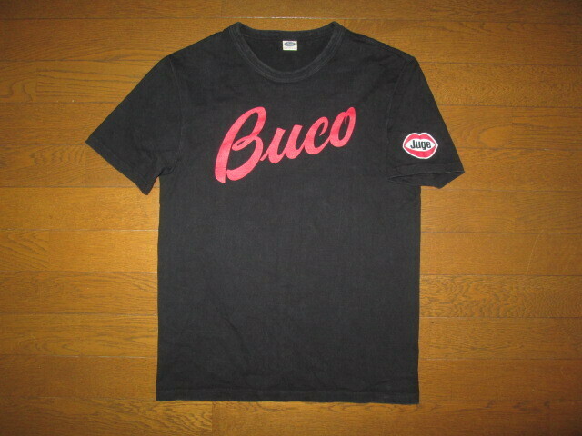 THE REAL McCOY'S リアルマッコイズ BUCO ブコ ロゴ Tシャツ PRIDE & VICTOR JUGE ブラック M 黒