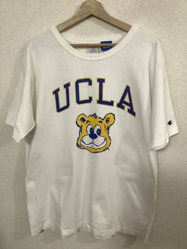 champion チャンピオン　USA製 UCLA プリントTシャツ　カレッジプリント　アメカジ　ビンテージ　古着　L