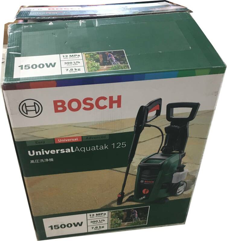 現状品 ボッシュ(BOSCH) 高圧洗浄機 1500W 最大許容圧力12MPa パワフル洗浄 コンパクト収納 UA125 クリーナー