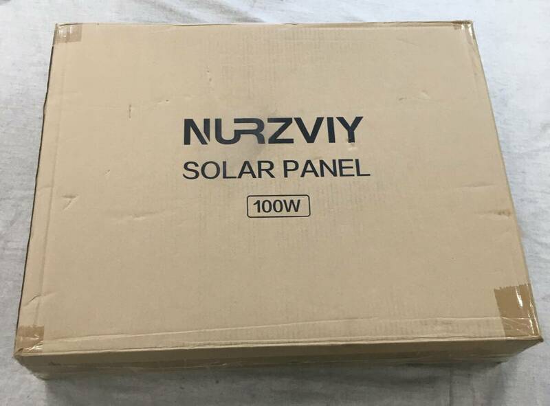現状品 NURZVIY ポータブル ソーラー パネル 100W ETFE ソーラーチャージャー 折りたたみ式ポータブル電源充電器 高変換効
