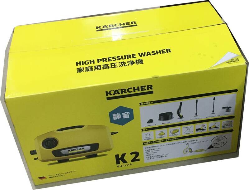 現状品 ケルヒャー(Karcher) 高圧洗浄機 K2サイレント 静音機能 軽量 小型 コンパクト収納 簡単接続 黄砂 (50/60Hz) 1.600-920.0