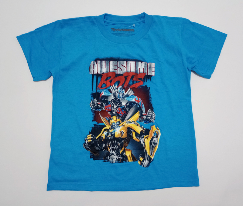 USA購入★★ トランスフォーマー Tシャツ ブルー サイズM 130 未使用品 ★★ Transformers boys t shirts