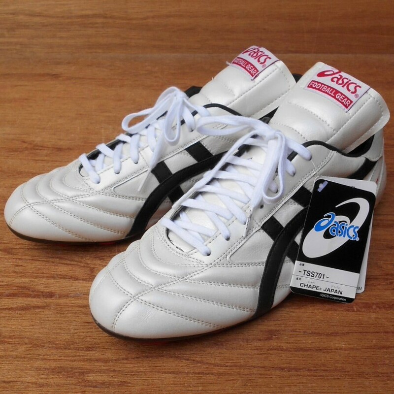 未使用 '06 asics CHAPE JAPAN PRO MODEL TSS701 白x黒 27cm サッカー用スパイク アシックス シャペ 取替式 デッドストック スタッズ無 