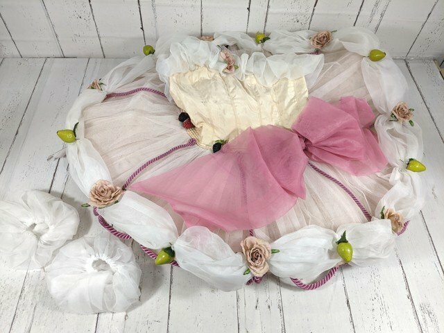 【1yt268】ダンス バレエ衣装 子供用チュチュスカート ピンク キャンディ?? ケーキ??◆T2373