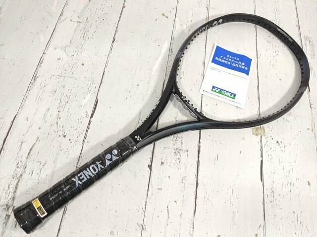 【5yt096】硬式用テニスラケット YONEX ヨネックス EZONE 100【2024】アクアナイトブラック 未使用◆V88