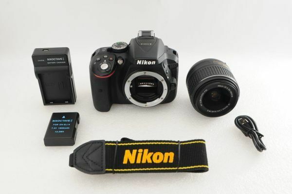 [ジャンク] Nikon ニコン D5300 + AF-S 18-55mm II レンズ #1498AB