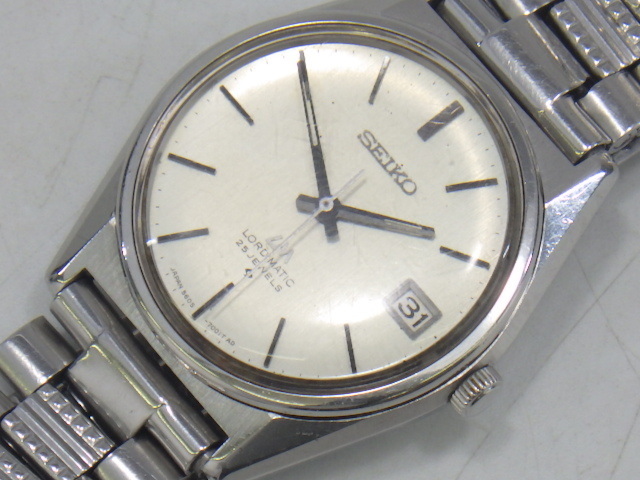 h4E072Z- SEIKO セイコー LM ロードマチック 25石 5605-7020 自動巻き デイト メンズ腕時計 稼働品