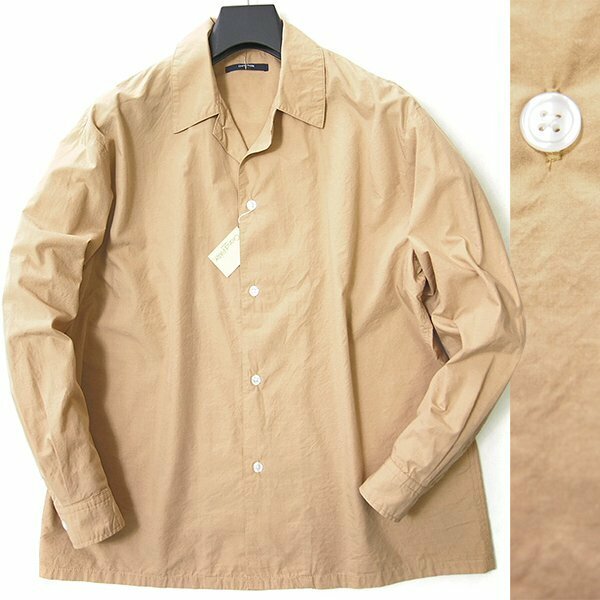 新品 Grand PARK ニコル 日本製素材 オープンカラー シャツ 48 (L) 【I57795】 NICOLE 春夏 メンズ 長袖 オーバーサイズ カジュアル