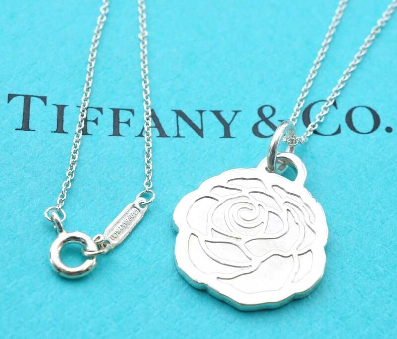 Tiffany & Co. ティファニー ゴーウーマン 2017限定 フラワー 花 ネックレス スターリングシルバー925 銀 5.5g 2227