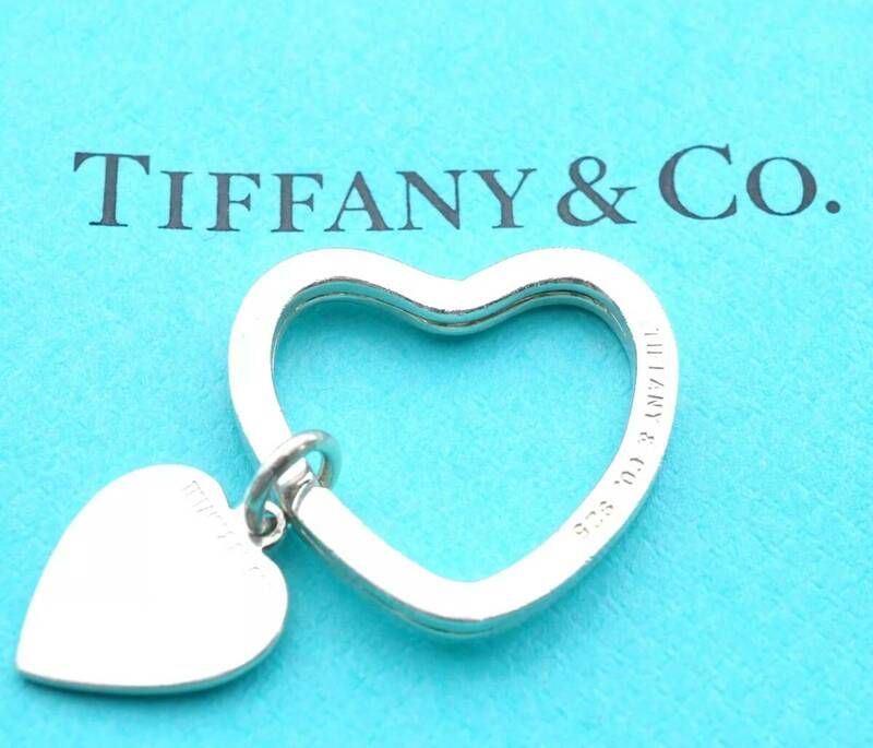 Tiffany & Co ティファニー ハート キーリング チャーム スターリングシルバー925 銀 7.8g 4422