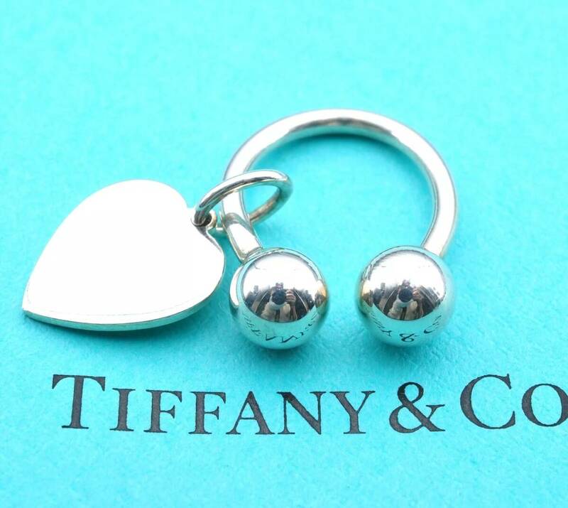 Tiffany & Co. ティファニー ハート キーリング チャーム スターリングシルバー925 銀 9.8g 4436