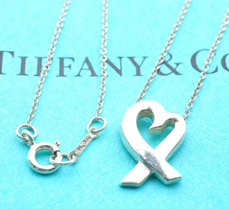 Tiffany & Co. ティファニー パロマピカソ ラビングハート ネックレス スターリングシルバー925 銀 3.3g 4473