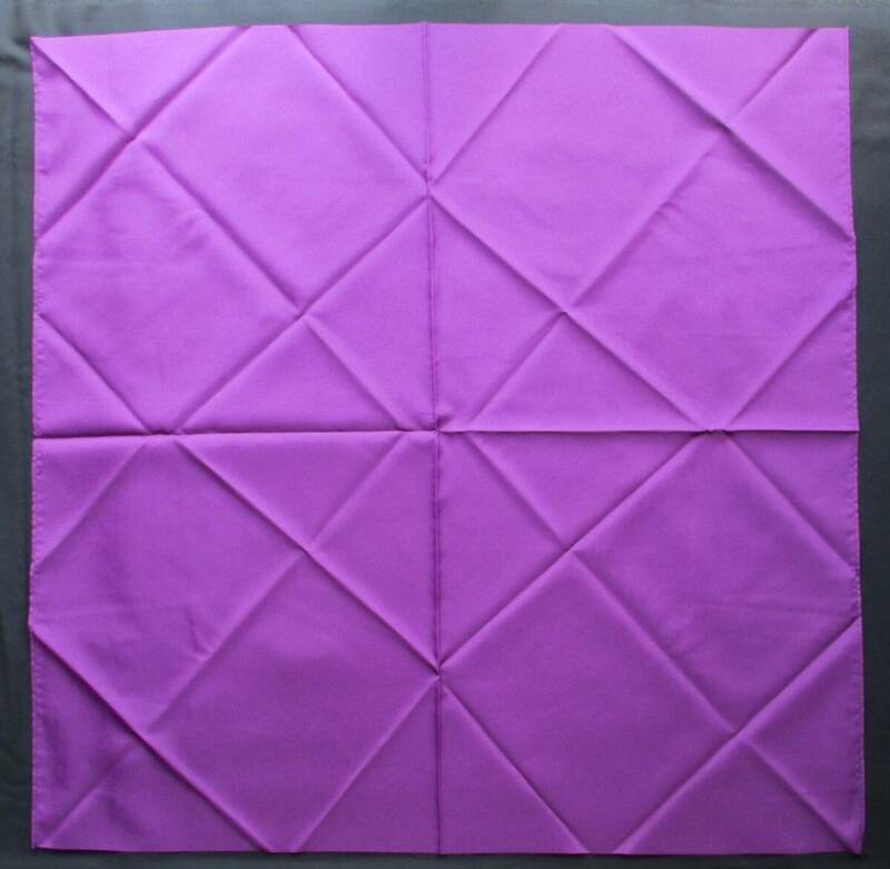 未使用風呂敷　紫色　70cm正方　ポリエステル 100%　日本織物中央卸商業組合連合会