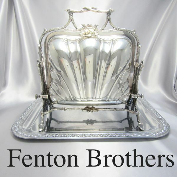 【Fenton Brothers】 ビクトリアンのビスケットウォーマー【シルバープレート】