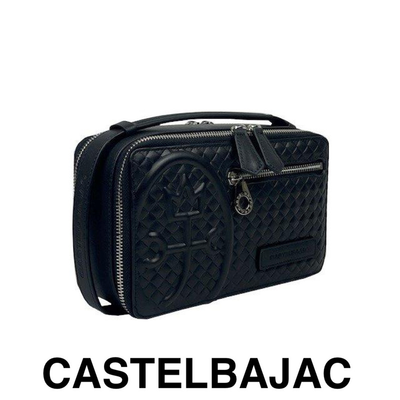 カステルバジャック　CASTELBAJAC　レザー　本革　牛革　バッグ型財布　通勤　ゴルフ　ウォレットバッグ　セカンドバッグ　047221-2　クロ